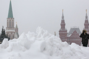 Ρωσία - Σφοδρή χιονόπτωση στη Μόσχα 