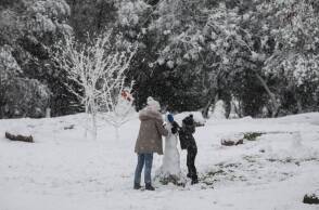 Κακοκαιρία Μήδεια - Χιονάνθρωποι
