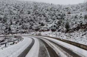 Χιόνι στην Εύβοια  