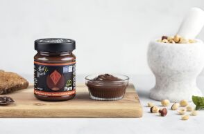 Πραλίνα φουντουκιού με κακάο και υψηλή περιεκτικότητα σε πρωτεΐνη