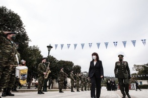 Η Πρόεδρος της Δημοκρατίας, Κατερίνα Σακελλαροπούλου στη Νέα Επίδαυρο