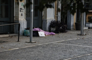 Άστεγος στην Αθήνα