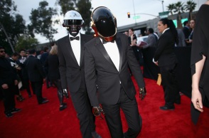 Οι Daft Punk στην τελετή απονομής των 56ων Βραβείων Grammy, Λος Άντζελες, 26 Ιανουαρίου 2014