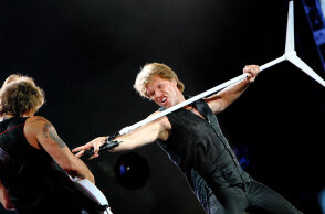 Στιγμιότυπο από τη συναυλία των Bon Jovi στην Αθήνα το 2011