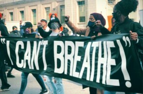 Πορεία για τη δίκη της δολοφονίας του Τζορτζ Φλόιντ