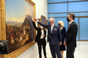 Εθνική Πινακοθήκη - Εγκαίνια: Κυριάκος Μητσοτάκης και πρίγκιπας Κάρολος