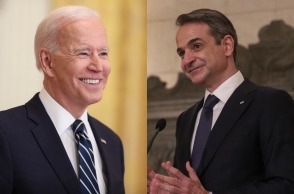 Ο Τζο Μπάιντεν και ο Κυριάκος Μητσοτάκης