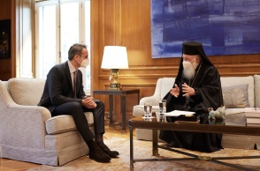 Συνάντηση του Κυριάκου Μητσοτάκη με τον Αρχιεπίσκοπο Ιερώνυμο
