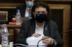 Η υπουργός Πολιτισμού, Λίνα Μενδώνη