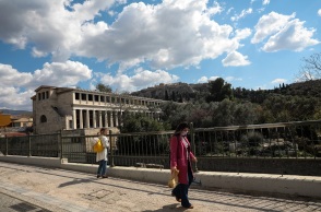 Στιγμιότυπο από το lockdown στην Αθήνα 