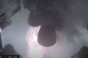 Στιγμιότυπο από την δοκιμαστική πτήση του πυραύλου