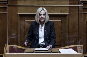 Η πρόεδρος του ΚΙΝΑΛ, Φώφη Γεννηματά 