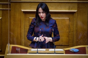 Η υφυπουργός Εργασίας και Κοινωνικών Υποθέσεων, Δόμνα Μιχαηλίδου