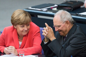 Άνγκελα Μέρκελ και Βόλφγκανγκ Σόιμπλε