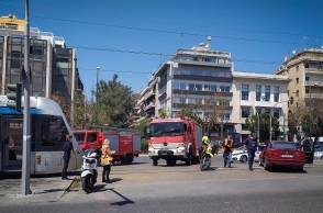 Σύγκρουση συρμού του Τράμ με ΙΧ επιβατικό αυτοκίνητο
