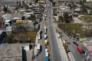 Φορτηγά στην Αγίας Άννης