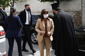 Η ΠτΔ, Κατερίνα Σακελλαροπούλου, σε δομή φιλοξενίας ανήλικων προσφύγων