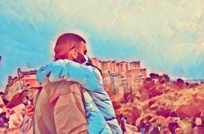 Εικονογράφηση νέων στην Ακρόπολη