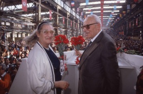 Ο Andrei Sakharov και η σύζυγός του Yelena Bonner, Ιταλία, 1989