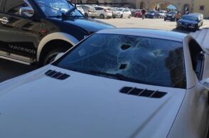 Ρόδος: Το όχημα του αστυνομικού διευθυντή μετά την επίθεση © rodiaki.gr