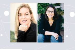 Οι συγγραφείς Samantha Downing και Julia Clark 