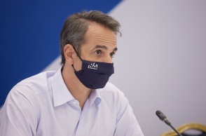 Ο πρωθυπουργός, Κυριάκος Μητσοτάκης, στη συνεδρίαση του Διαγραμματειακού Οργάνου της ΝΔ