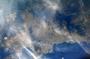 Μια φωτογραφία της Αθήνας από το Διεθνή Διαστημικό Σταθμό