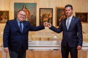 Γιώργος Τσαπρούνης, Διευθυντής Επικοινωνίας της WIND Ελλάς - Χάρης Σιαμπάνης, Διευθύνων Σύμβουλος του Μουσείου Μπενάκη 