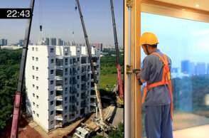 Η 10ώροφη πολυκατοικία που κατασκεύασε η κινεζική εταιρεία Broad Group σε 29 ώρες με πλήρως επιπλωμένα διαμερίσματα