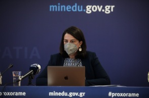 Η υπουργός Παιδείας, Νίκη Κεραμέως