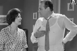 Η Ρένα Βλαχοπούλου και ο Λάμπρος Κωνσταντάρας στην ταινία η «Χαρτοπαίκτρα»