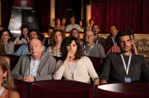 Οι Γουάλας Σον, Τζίνα Γκέρσον, Λουί Γκαρέ στην ταινία «Το Φεστιβάλ του Ρίφκιν»