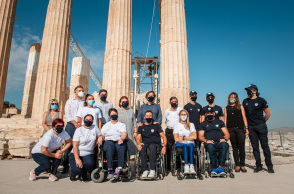 Μέλη της Παραολυμπιακή Ομάδας επισκέφθηκαν την Ακρόπολη λίγο πριν την Παραολυμπιάδα του Τόκιο