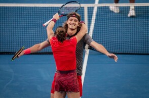 Οι Στέφανος Τσιτσιπάς και Μαρία Σάκκαρη