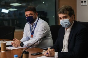 Ο Μιχάλης Χρυσοχοΐδης και ο Νίκος Χαρδαλιάς