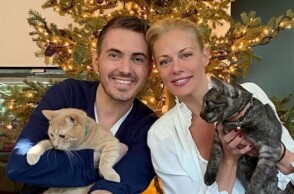 Η Ζέτα Μακρυπούλια και ο Μιχάλης Χατζηγιάννης με τα κατοικίδιά τους © INSTAGRAM
