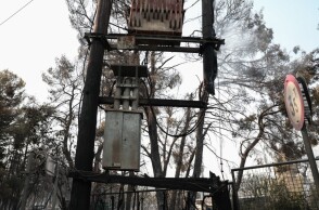 Πυρκαγιά στην Βαρυμπόμπη, επόμενη ημέρα, Τετάρτη 4 Αυγούστου 2021 © EUROKINISSI/ΒΑΣΙΛΗΣ ΡΕΜΠΑΠΗΣ