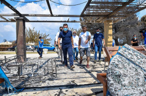 Ο Αλέξης Τσίπρας στην Ηλεία - Ο πρόεδρος του ΣΥΡΙΖΑ είδε από κοντά τις καταστροφές που προκάλεσε η φωτιά