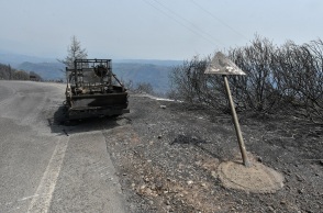 Φωτιές: Στιγμιότυπο από την επόμενη ημέρα της φωτιάς στη Γορτυνία