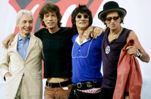 Τα μέλη του βρετανικού συγκροτήματος Rolling Stones (από αριστερά): Charlie Watts, Mick Jagger, Ron Woods and Keith Richardsr - Νέα Υόρκη, Μάιος του 2005