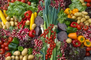 Διάφορα λαχανικά.
