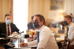 Ο Κυριάκος Μητσοτάκης στο Υπουργικό Συμβούλιο 