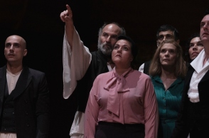 Στιγμιότυπο από την παράσταση «Ο Κολοκοτρώνης ατενίζει το μέλλον»