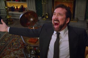 Ο ηθοποιός Νίκολας Κέιτζ σε στιγμή που φωνάζει