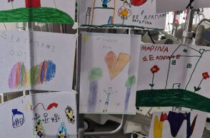 Ζωγραφιές με ευχές για τον 6χρονο Φώτη, το παιδί που τραυματίστηκε σε αγώνα καρτ στην Πάτρα