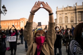 Διαδήλωτες υπέρ των αμβλώσεων στο Σαν Μαρίνο