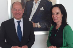 Όλαφ Σολτς και Άννα Διαμαντοπούλου