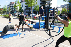 Γυμναστική σε εξωτερικό χώρο