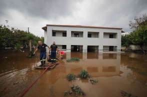 Κακοκαιρία Αθηνά: Πλημμύρες και καταστροφές από την έντονη βροχόπτωση στις πυρόπληκτες περιοχές της Β.Εύβοιας