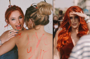 Η Μπέλα Θόρν γυμνή στην αγκαλιά μιας φίλης της με αφορμή την Παγκόσμια Ημέρα Coming Out